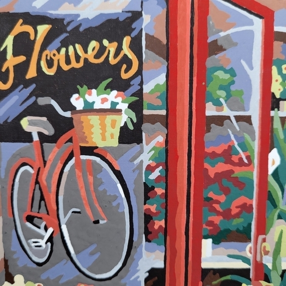 The Flower Shop Advanced Paint By Number 11×14 Finished Acrylic Painting - Picture 10 of 15